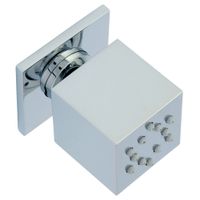 QUADRA Форсунка массажная, антикальций, 35x35 mm., хром 20199 — фото 1, Душевые форсунки