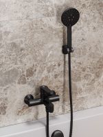 OneLife смеситель для ванны/душа однорычажный полимерный, черный арт-P07-100b — фото 8, Смеситель для ванны