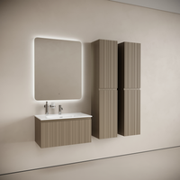 Тумба подвесная SANCOS Code 785х453х400, c одним ящиком оснащенным доводчиками, цвет серо- бежевый, арт. арт-CD80GB — фото 3, Тумбы под раковину