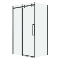 Душевое ограждение Grossman Classic 100.K33.04.110.42.00-200.K33.04.100.42.00 (110х100х195) раздвижная,графит сатин,стекло прозрачное,2 места арт-120.K33.04.1110.42.00 — фото 1, Прямоугольные душевые уголки