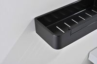 Товар: AQ4966MB полка для душа со стеклоочистителем, матовый черный - фото 4 AQ4966MB полка для душа со стеклоочистителем, матовый черный — фото 4, Полки для ванной и душа