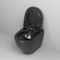 Товар: Унитаз подвесной Grossman Color GR-4411BS (560х360х350) безободковый,черный с тонкой крышкой,микролифт,1 место арт-GR-4411blackS - фото 3 Унитаз подвесной Grossman Color GR-4411BS (560х360х350) безободковый,черный с тонкой крышкой,микролифт,1 место арт-GR-4411blackS — фото 3, Подвесные унитазы