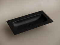 Раковина накладная мебельная CERAMICANOVA Grace прямоугольная 910x457x137 без отверстия под смеситель 910*457*137 цвет черный матовый арт-CN7019MBwx — фото 2, Раковины встраиваемые сверху