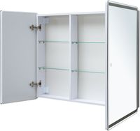 Зеркальный шкаф Aquanet Оптима 100 с LED подсветкой арт-00341427 — фото 3, Зеркальные шкафы в ванную