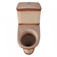 Унитаз-компакт "Вест" наклонный выпуск, с кнопочной арматурой и сиденьем, бежевый. SANTERI 1P2018S0700BF — фото 5, Напольные унитазы