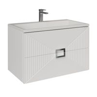 Тумба подвесная "ЛУКСОР-70 см" с 2-я ящ. белая матовая (ум. Блисс-70 см.) 107057 — фото 1, Комоды и тумбы для ванной комнаты