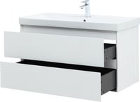 Товар: Тумба с раковиной Aquanet Альтера 100 цв. белый матовый 00340710 - фото 10 Тумба с раковиной Aquanet Альтера 100 цв. белый матовый 00340710 — фото 10, Тумбы с раковиной