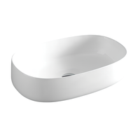 Раковина Artceram Cognac Quadro накладная без отверстий цвет белый матовый арт-COL003 05 34 — фото 3, Раковины накладные