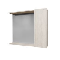 Шкаф-зеркало "ЮНИТ-80 см", универсал. кадена лайт 2080112 — фото 1, Зеркальные шкафы в ванную