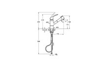 Harmony XL Смеситель с выдвижным изливом для кухни хром VITRA арт-A42147EXP — фото 1, Смесители для кухни