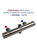 BOND Душевая стойка с термостатом и тропическим душем арт-B12-8277 — фото 15, Душевые стойки