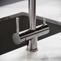 Смеситель для кухни SANCOS Spin с поворотным и вытяжным изливом, c краном для фильтрованной воды, цвет брашированный никель, арт. арт-SC4015BN — фото 6, Смесители для кухни