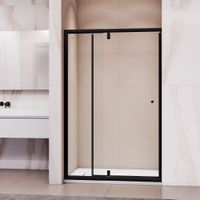 Душевая дверь RGW PA-02B NEW 120x185, профиль черный, стекло прозрачное/6 мм, арт-41080212-14