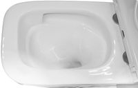 Сет: Инсталляция для подвесного унитаза AZARIO NEW 3/6л + Унитаз Azario Teramo, подвесной, безободковый, смыв "Скрытое Торнадо", сиденье микролифт + Клавиша смыва, оружейная сталь арт-AZ-501A+AZ-0052-UQ3+AZ-003.08 — фото 8, Комплекты унитаз + инсталляция