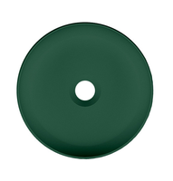 Раковина Scarabeo GLAM накладная без перелива без отверстий цвет зеленый матовый арт-1808 55 — фото 1, Раковины накладные