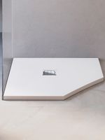 Душевой поддон трапеция RGW ST/T-W 100x100, белый, каменный, арт-16155100-01 — фото 5, Душевые поддоны из искусственного камня