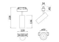 Товар: Трековый светильник Technical TR019-2-10W4K-B - фото 5 Трековый светильник Technical TR019-2-10W4K-B — фото 5, Трековые светильники