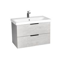 Тумба под раковину VIANT БЕРЛИН 80 подвесная цемент арт-VBER80MDC-T2YP — фото 6, Тумбы под раковину