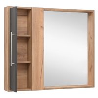 Зеркальный шкаф MELBOURNE 100 /универсальный/дуб/серый/ AQUA DE MARCO 1100GCMEL/V.2.0 — фото 5, Зеркальные шкафы в ванную