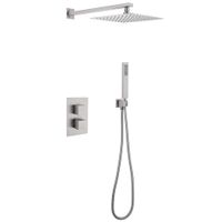 Товар: Душевая система ABBER Daheim AF8251SP скрытого монтажа без излива, термостат, сатин - фото 1 Душевая система ABBER Daheim AF8251SP скрытого монтажа без излива, термостат, сатин — фото 1, Встраиваемые душевые комплекты