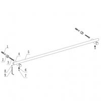 Полотенцедержатель ABBER Osten 316 AA1857BST сталь брашированная — фото 2, Полотенцедержатели