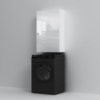 M85CHX0602WG X-Joy, Шкаф навесной с дверками, 60 см, белый глянец — фото 4, Шкафы для ванной