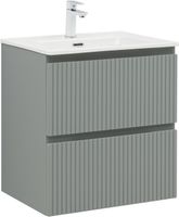 Тумба с раковиной Aquanet Джейн 120 цв.мисти грин (раковина Flat) 00340692 — фото 2, Тумбы с раковиной