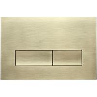 Кнопка смыва Veconi FLUSH V1, FLV1-G, 240х162х9, пластик, золото брашинг — фото 1, Кнопки смыва