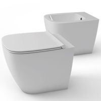 Унитаз GLOBO GENESIS напольный приставной цвет белый GN001BI — фото 1, Приставные унитазы