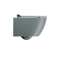 унитаз подвесной PURA безободковый с водоворотной системой смыва Swirlflush фаянсовый агава матовый арт-881604 — фото 1, Подвесные унитазы