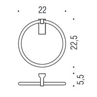 Товар: Полотенцедержатель COLOMBO DESIGN LUNA B0111 кольцо цвет хром - фото 2 Полотенцедержатель COLOMBO DESIGN LUNA B0111 кольцо цвет хром — фото 2, Полотенцедержатели