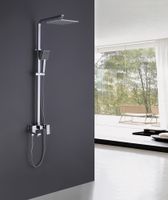 Товар: Душевая стойка ABBER Daheim AF8216L с изливом, хром - фото 2 Душевая стойка ABBER Daheim AF8216L с изливом, хром — фото 2, Душевые стойки