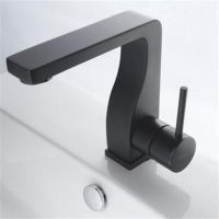 Смеситель для раковины Bravat Arc F16061K-2-ENG, черный — фото 1, Смесители для раковины