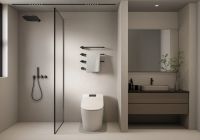 Полотенцесушитель электрический (встраиваемый) 520*506 c терморегуляторм, цвет: черный мат арт-AQM3143MB — фото 2, Электрические полотенцесушители