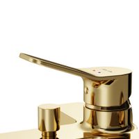 F85A10099 X-Joy, смеситель д/ванны/душа, золото — фото 6, Смеситель для ванны