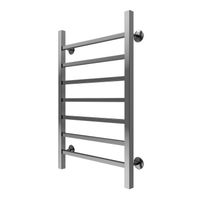 Полотенцесушитель водяной AZARIO ANCONA 500/800 квадрат, 7 секций, нижнее/диагональное подключение, 1/2", хром арт-AZ75558 — фото 1, Водяные полотенцесушители