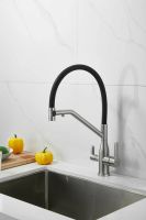 Смеситель для кухни с подключением фильтра BELZ, сатин арт-B78815-1 — фото 2, Смесители для кухни