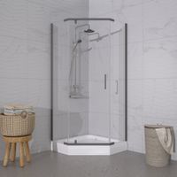 Товар: ДО "Дека-Графит", 90х90, пятиуг., низ. подд. (3 места+сифонD90мм) арт-Щ0000073925 - фото 4 ДО "Дека-Графит", 90х90, пятиуг., низ. подд. (3 места+сифонD90мм) арт-Щ0000073925 — фото 4, Душевые уголки трапеция