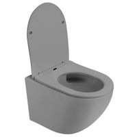 Товар: Унитаз ABBER Bequem AC1101TMG подвесной серый матовый, безободковый, смыв торнадо - фото 16 Унитаз ABBER Bequem AC1101TMG подвесной серый матовый, безободковый, смыв торнадо — фото 16, Подвесные унитазы