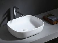 Раковина Azario 50х40х13,5 накладная, белый глянец арт-AZ41015 — фото 1, Раковины накладные