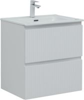 Тумба с раковиной Aquanet Джейн 60 цв.белый матовый (раковина Flat) арт-00332546 — фото 2, Тумбы с раковиной