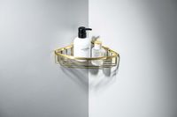 угловая полка, шлиф. золото арт-AQ4906BG — фото 3, Полки для ванной и душа