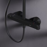 Товар: F078F422 Func, душ. система: см-ль д/душа с ТМС, душ.штанга, верхн. душ квадр., ручн.душ, черный - фото 6 F078F422 Func, душ. система: см-ль д/душа с ТМС, душ.штанга, верхн. душ квадр., ручн.душ, черный — фото 6, Душевые стойки