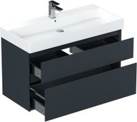 Тумба под раковину Allen Brau Infinity 100 антрацит матовый арт-1.210027.AM — фото 2, Тумбы под раковину