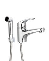 OneLife смеситель для раковины однорычажный полимерный с гигиеническим набором, хром арт-P01-022cr — фото 11, Смесители для раковины