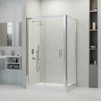 Душевой уголок RGW PA-045 1000x800, профиль хром,стекло прозрачное, арт-350804508-11 — фото 2, Прямоугольные душевые уголки