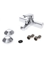 OneLife смеситель для ванны/душа однорычажный полимерный, хром арт-P02-100cr — фото 5, Смеситель для ванны