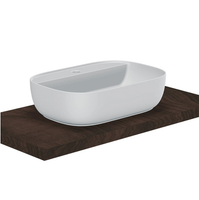 Раковина Scarabeo GLAM накладная без перелива с одним отверстием цвет белый арт-1802 — фото 1, Раковины накладные