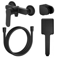 Товар: Смеситель для душа Azario ELVIS с ручным душем, керамический картридж, черный матовый арт-AZ-WWK338155PA - фото 6 Смеситель для душа Azario ELVIS с ручным душем, керамический картридж, черный матовый арт-AZ-WWK338155PA — фото 6, Смеситель для душа