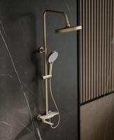 Душевая система BELZ , брашированное золото арт-B25713-5 — фото 1, Душевые стойки